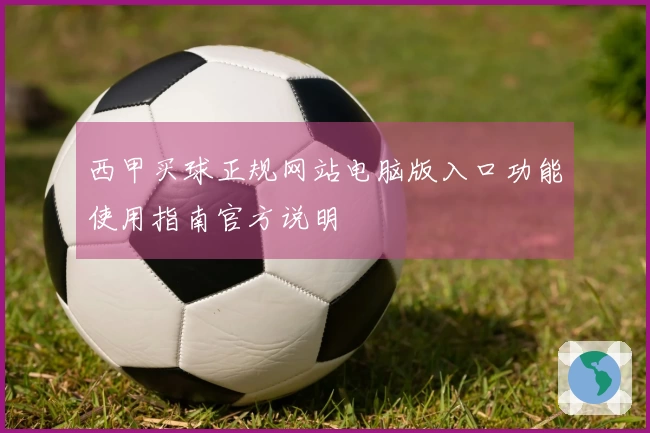 西甲买球正规网站电脑版入口功能使用指南官方说明